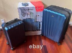 Ricardo Beverly Hills 2pc Hard Side Luggage Set with Lock Pacific Blue Color