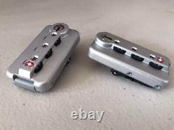 Rimowa Genuine Parts TSA006 Travel Luggage Suitcase Dial Lock Silver Set of 2