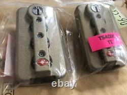 Rimowa Parts TSA006 Travel Luggage Suitcase Dial Lock Color Titanium Set of 2
