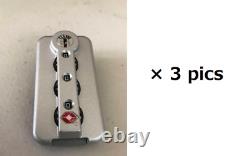 Rimowa Parts TSA006 Travel Luggage Suitcase Dial Lock Silver Set of 3