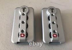 Rimowa Topas TSA Lock TSA006 Silver Luggage Suitcase Dial Lock Set of 2
