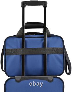 Rio Rugged Fabric Expandable Carry-On Luggage Set, Royal Blue, 2 Wheel