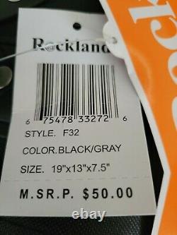 Rockland JOURNEY 4 Piece Softside Expandable Upright Luggage Set Black & Grey