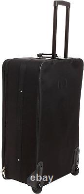Rockland Journey Softside Upright Luggage Set, Black, 4-Piece 14/19/24/28