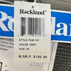 Rockland Luggage Skyline Hardside Spinner Wheel 2pc Set Gray 24 20 $280 New