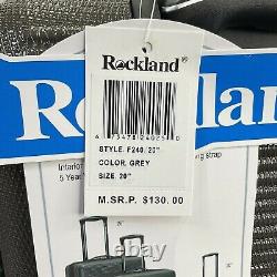 Rockland Luggage Skyline Hardside Spinner Wheel 2pc Set Gray 24 20 $280 New