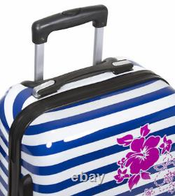 Rolite Beach Stripe 3-Piece Hardside Spinner Luggage Set