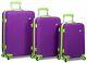 Rolite Orbit 3-piece Lightweight Hardside Spinner Luggage Set Purple