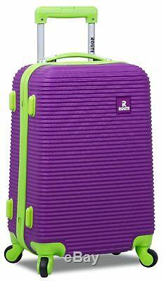 Rolite Orbit 3-Piece Lightweight Hardside Spinner Luggage Set Purple