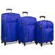 Rolite Rover 3-piece Spinner Expandable Luggage Set Royal Blue