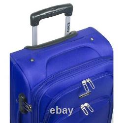 Rolite Rover 3-Piece Spinner Expandable Luggage Set Royal Blue
