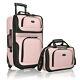 Rugged Fabric Expandable Carry-on Luggage Set, 2 In 1 Suit Case