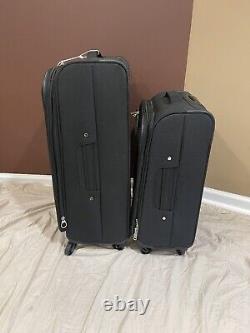SAMSONITE Uptempo Expandable 2-Pc. Softside Luggage Set 600$ New In Black