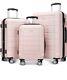 Showkoo Luggage Sets Expandable Pc+abs Durable Suitcase Double Wheels Tsa Lock