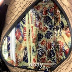 Samantha Brown 22 Spinner Luggage & 16 Bag Set-Chestnut W Faux Croc Trim