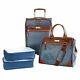 Samantha Brown Croco Embossed 4 Pc Luggage Set Read & See Colors