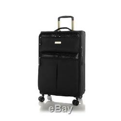 Samantha Brown Ultra Lightweight BLACK 3 pc Spinner Luggage Set Expandable NWT