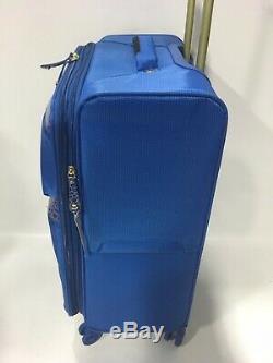 Samantha Brown Ultra Lightweight Royal Blue 4pc Spinner Luggage Set Expandable
