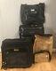 Samantha Brownblack Croco Embossed Luggage 5-piece Set Black New With Tags