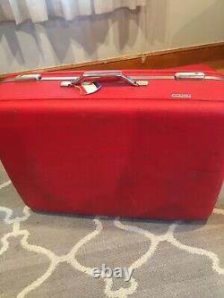 Samsonite American Tourister Travel Suit Case Set Lot (3) Vintage Luggage