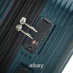 Samsonite Deep Teal ABS PC TSA Lock 1 Exp 2 Piece Set Medium/ Carry On Luggage