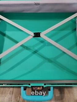 Samsonite Oyster Sport Teal Green Hardshell Cartwheel Luggage Case Vintage 1995