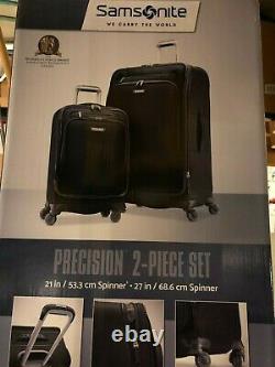 Samsonite Precision 2 Piece Spinner Luggage Set Black