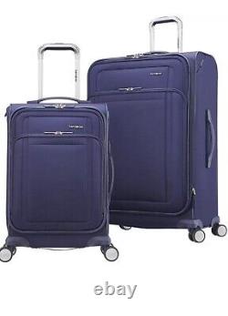 Samsonite Renew 2-Piece Spinner Wheels Luggage Set Softside- Blue