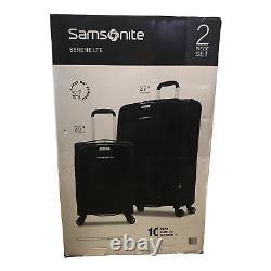 Samsonite Serene LTE Softside Spinner Luggage 2-Piece Set, Black