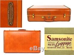 Samsonite Shwayder Bros VTG Hardshell Suitcases 4 Piece Set Brown Honey Style