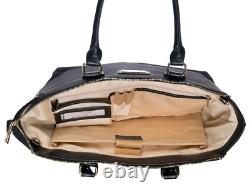 Sandy & Lisa 20 Malibu Carry-on and Milan Wing Tote Set, Black & Gold New