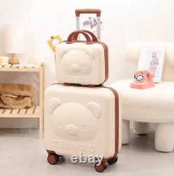 Sanrio San X Rilakkuma Bear Suitcase Set Luggage Travel Lock Aluminum Carryon