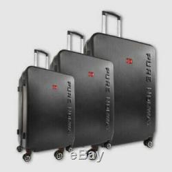 Set 3 Top Quality Travel Suitcases Hard Shell ABS Lightweight Luggage Travel Bag