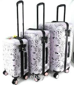 Set Of 3 Single 4 Wheel Spinner L Weight Cabin Trolley Luggage Travel Suitcases