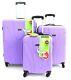Set Of 3 Suitcases Lightweight 4 Wheel Spinner Trolley Case Travel Luggage Set