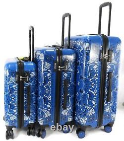 Set Of 3 / single 4 Wheel Hard Shell Cabin Luggage Trolley Travel Suitcases Bag