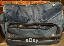 Set of 2 Joy Mangano JM New York Rolling Carry on Luggage 2 Compartment Bag Blue