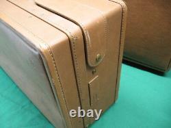 Set of 2 Vintage Hartmann Belting Luggage Suitcases Paisley Interior 26 & 21