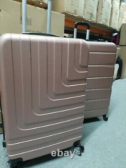 Set of 3 Hard shell Luggage Suitcases Trolley Case Lightweight Travel Cabin Size