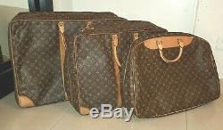 Set of 3 Louis Vuitton Sirius 55 65 Alize 1 Monogram Travel Luggage M41393 M4140