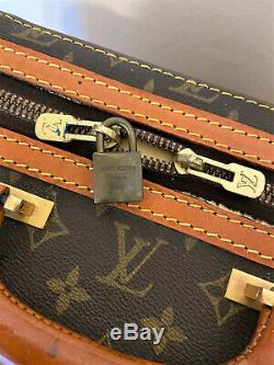 Set of 3 Vintage Authentic LOUIS VUITTON Luggage Case Suitcase Travel Bags