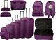 Set Of 5 Hard Shell Luggage Suitcases Trolley Case Lightweight Travel Cabin Size