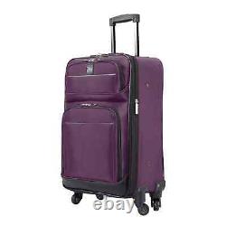 Skyway T1158 Purple Polyester Seville 2.0 4-Piece Travel Luggage Set