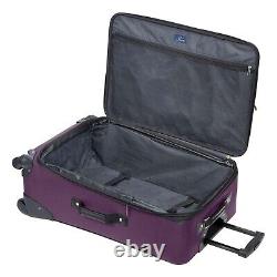 Skyway T1158 Purple Polyester Seville 2.0 4-Piece Travel Luggage Set