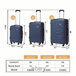 Spinner Luggage set 3 Pcs Destination Bags Hardside Suitcase Business Trolley