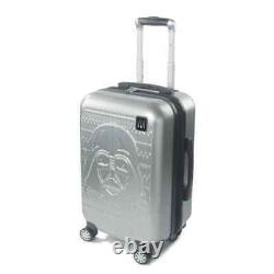 Star Wars Darth Vader Spinner 21' Suitcase Silver Hard Luggage Set NEW Disney