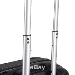 Suitcase Hard Shell Trolley 4 Wheel Set of 3 Lightweight Luggage Travel Cases