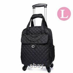 Suitcase Shopping Trolley Travel Women Carry On Shopper Luggage Wheels Backpack