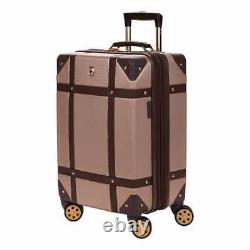 SwissGear Hardside Luggage Trunk with Spinner Wheels 2 Piece Set-Light Cranberry