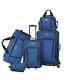 Tag Freehold 5-piece Softside Spinner Luggage Set Deep Blue